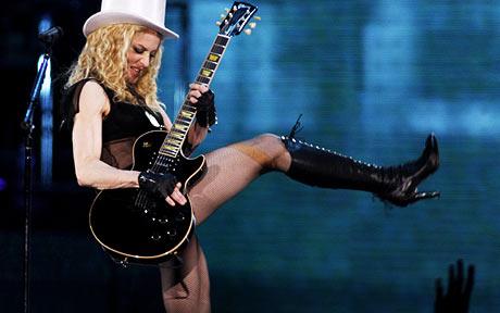 Madonna gives it a kick 