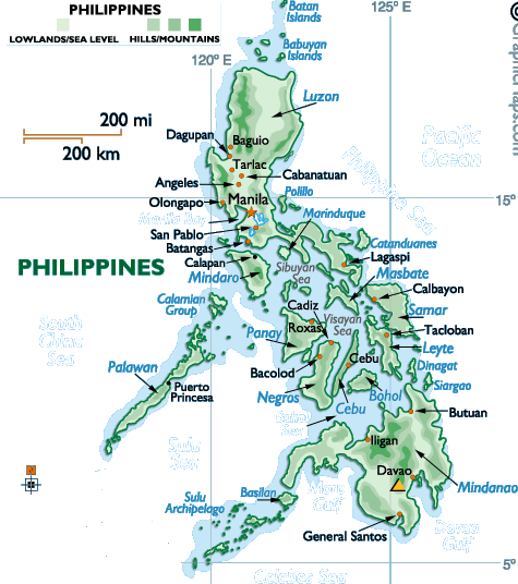 map of philippines. ofphilippines sample